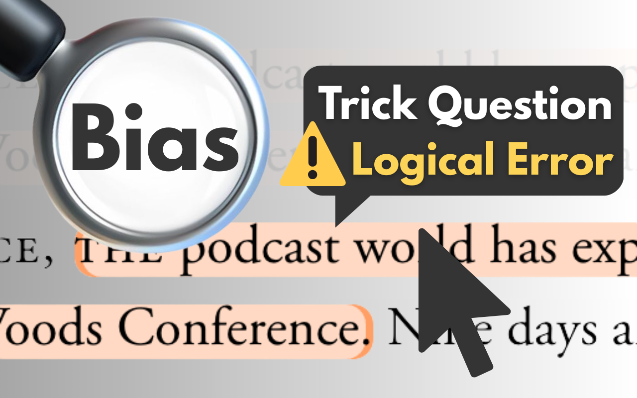 Detect bias and logical errors