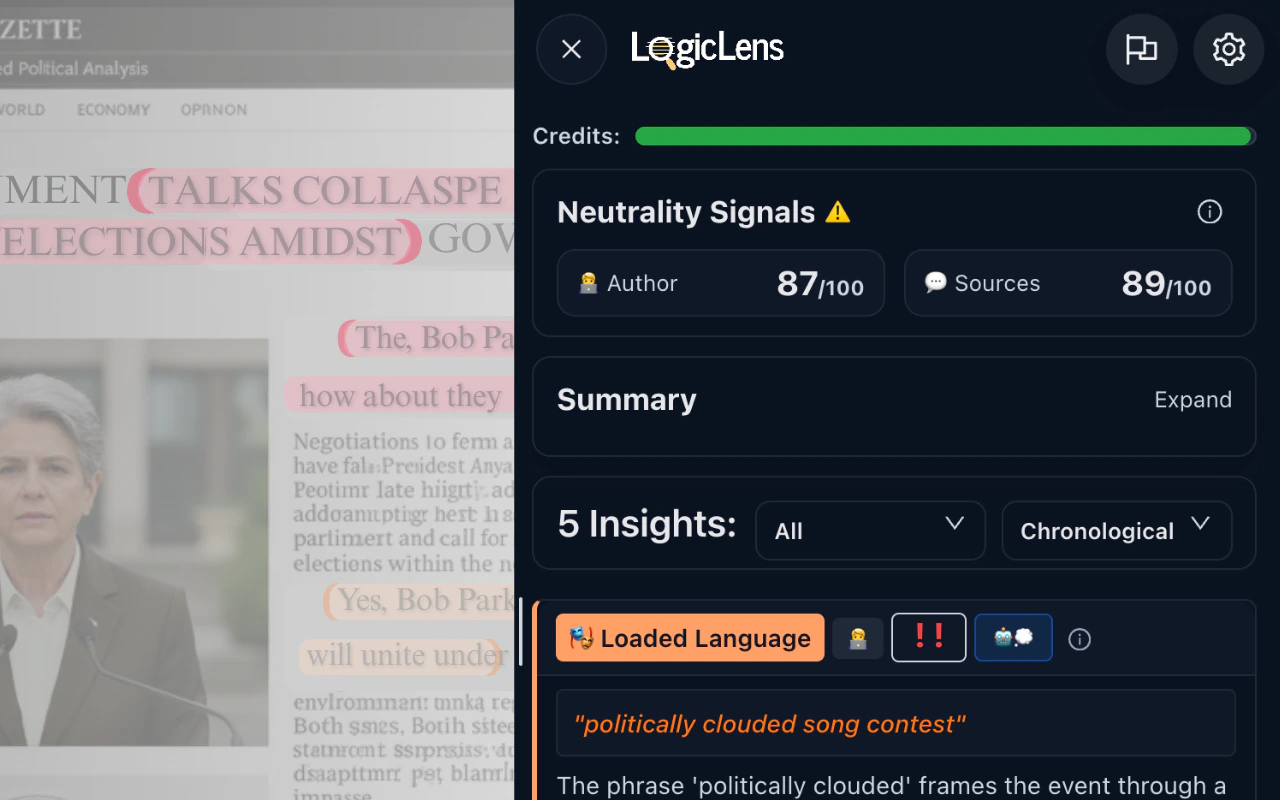 LogicLens score visualization